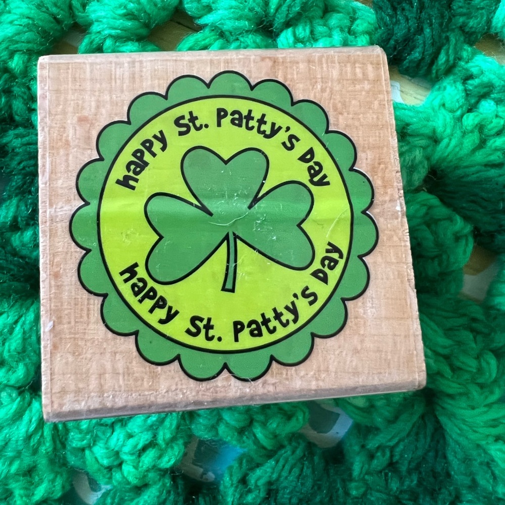 Brand new Happy St Pattys Day Studio G rubber stamp.  St Patrick’s Day must have